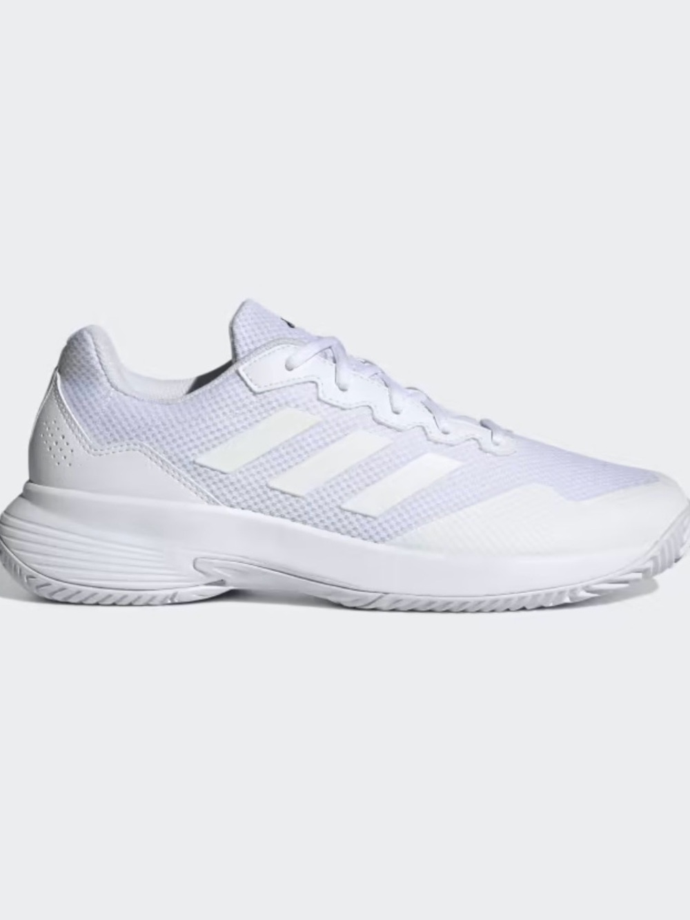 Adidas White Gamecourt 2.0 Tennis Pickleball Shoes